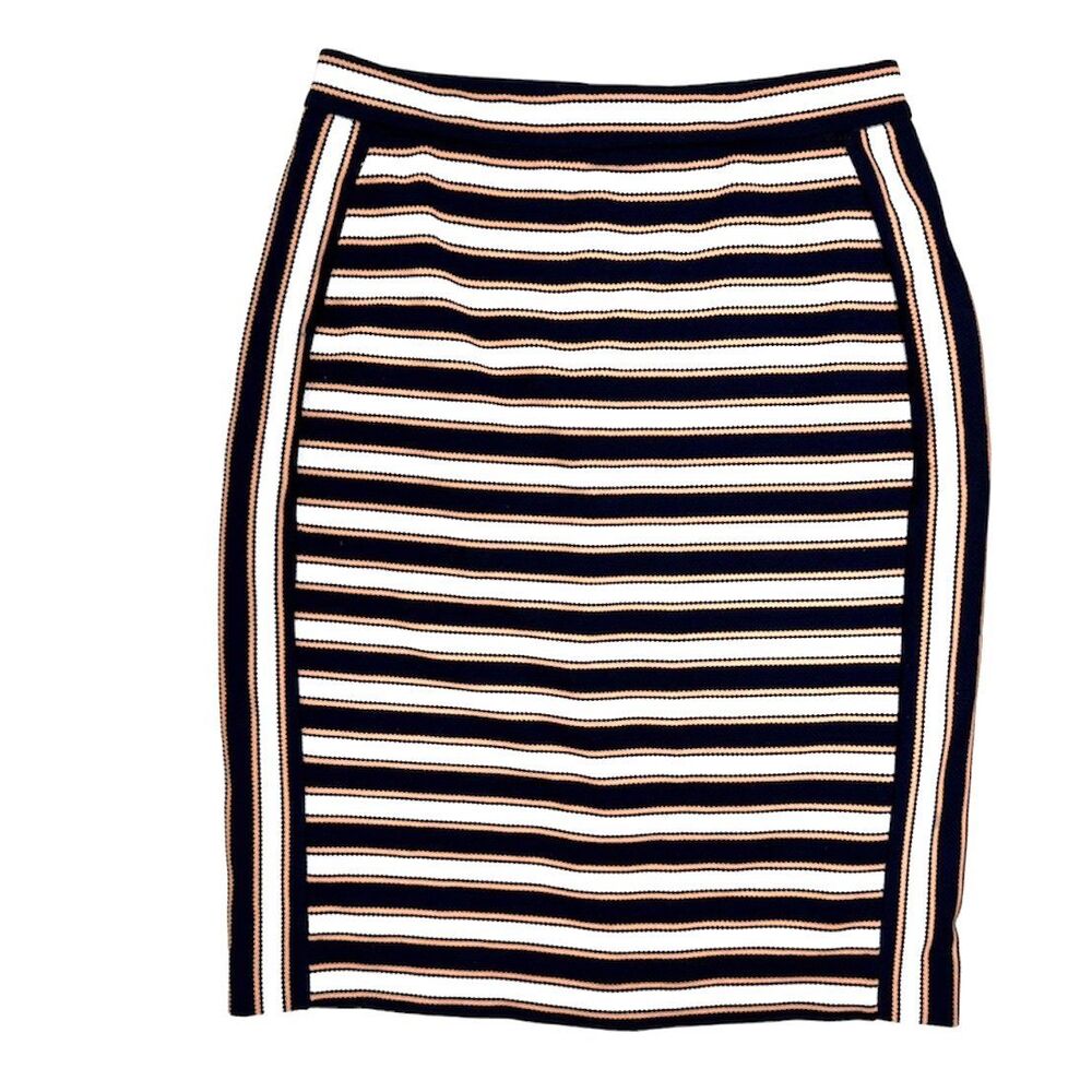 Banana Republic Textured Stripe Pencil Skirt Size 2P